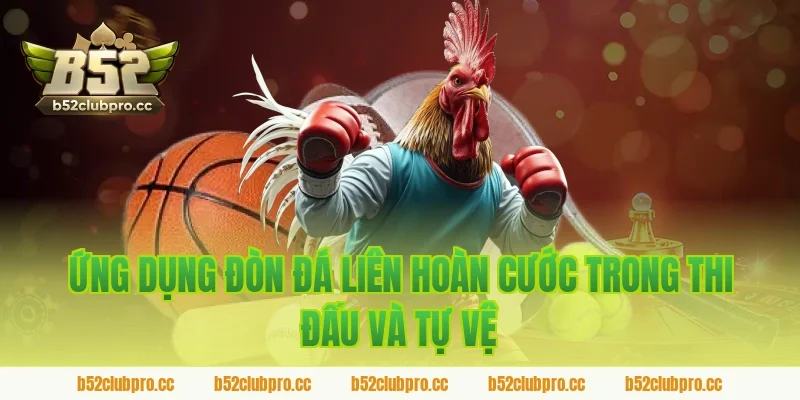 B52 tổng hợp ứng dụng đòn đá liên hoàn cước trong thi đấu và tự vệ